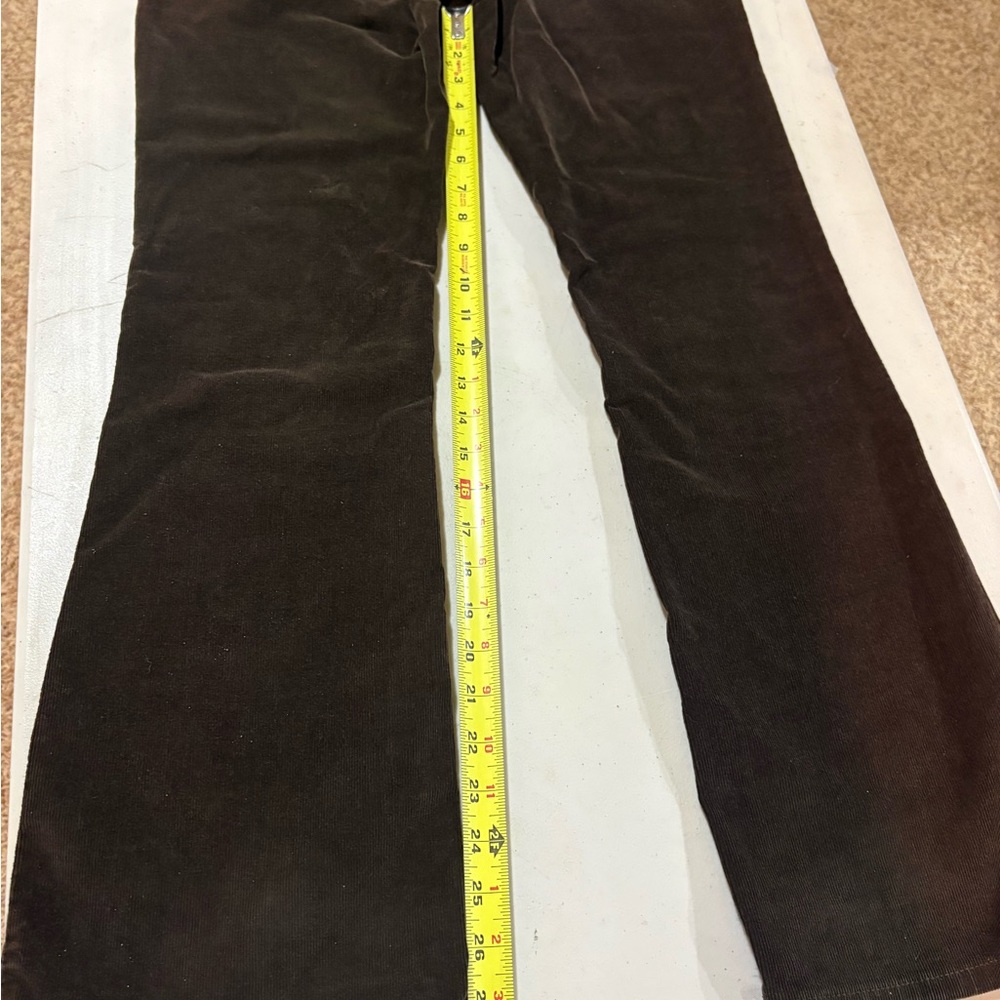Levi's Dark Brown Corduroy Jeans | Slender Boot Cut  | Size 6 - Picture 7 of 10